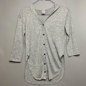 No Boundaries Grey Hooded T_Shirt size M(7-9)